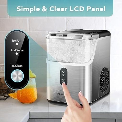 EUHOMY ice machine, self-cleaning design, suitable for home/office use. - Image 5