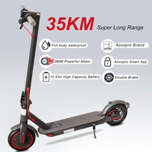 AOVOPRO ES80 electric scooter, 350W motor, 19 miles range - Image 7